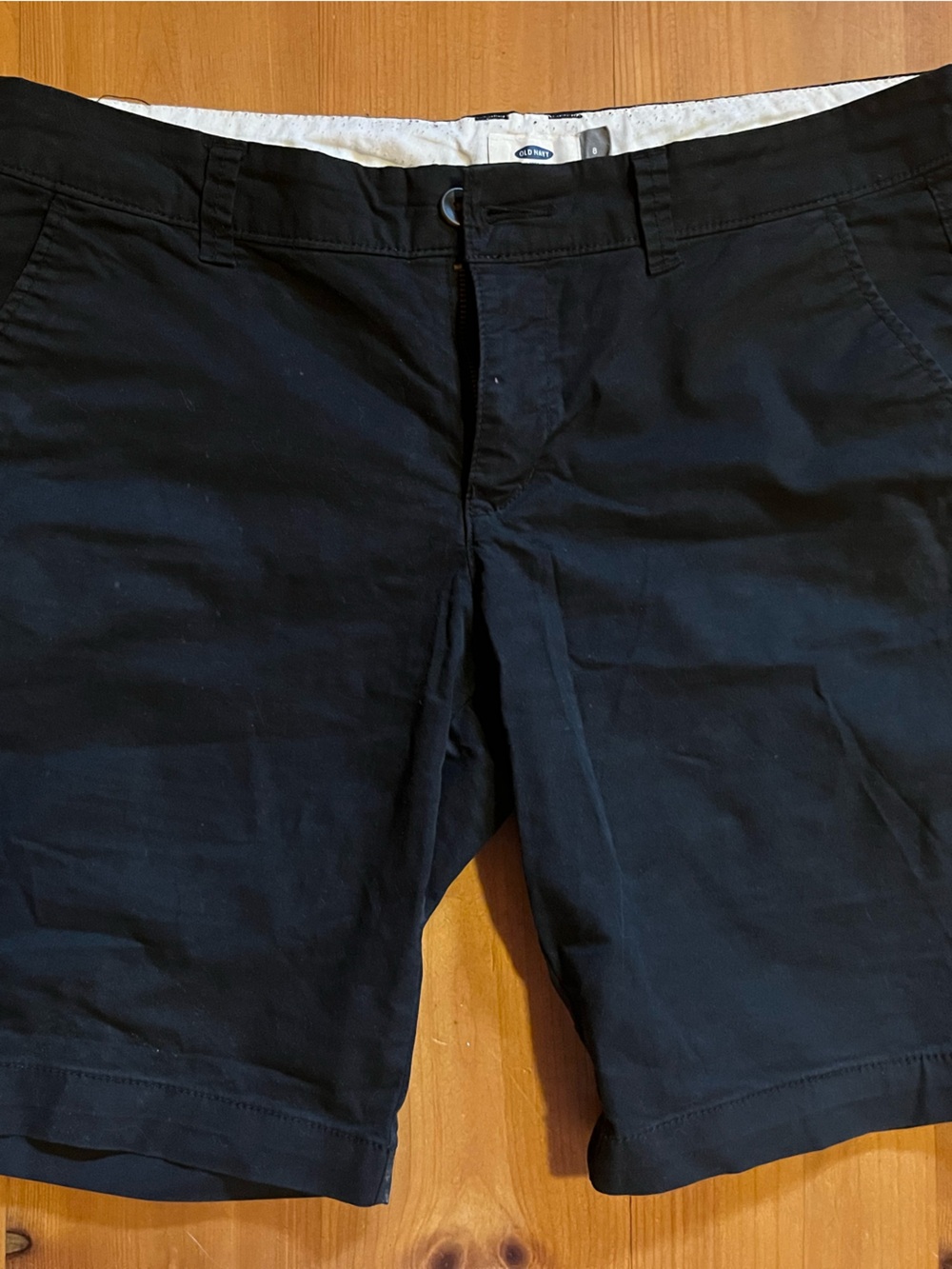 Old Navy Black Women's Bermuda Shorts with Back Welt Pockets